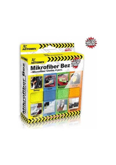 Automix 4'Lü Mikrofiber Bez