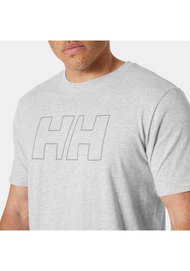 Helly Hansen Hh Tech Logo Erkek T-shirt-32440 Gri