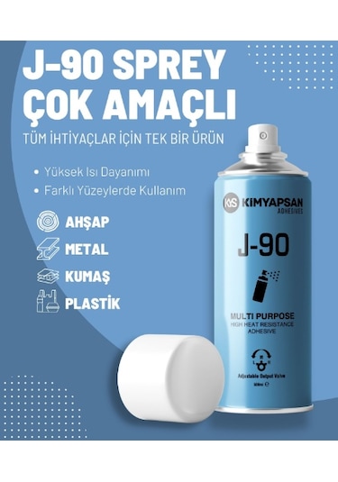 Kimyapsan J-90 Akustik Sprey Yapıştırıcı 500 Ml Oto Tavan İçin