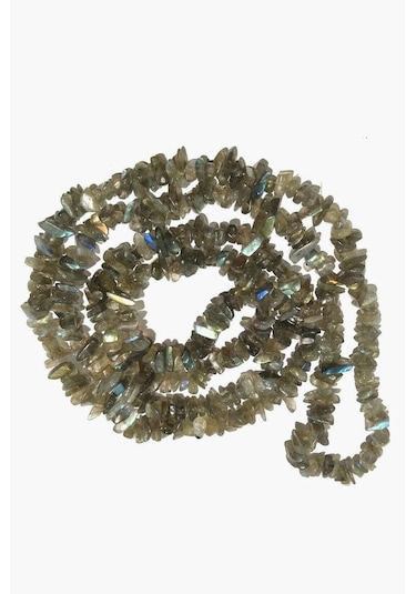 Doğal Labradorit Kırıktaş Dizi-80 Cm N11.10985 Çok Renkli