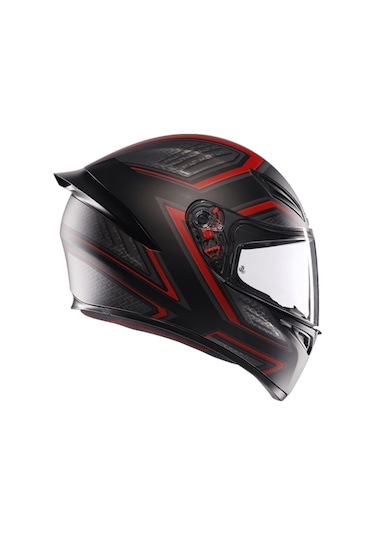 Agv K1 S Sling Matt Black Red Kapalı Kask Kırmızı