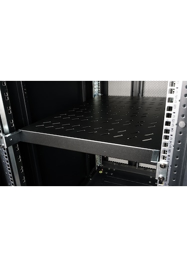 Lande 19 Sabit Rack Raf Kompakt Model Siyah