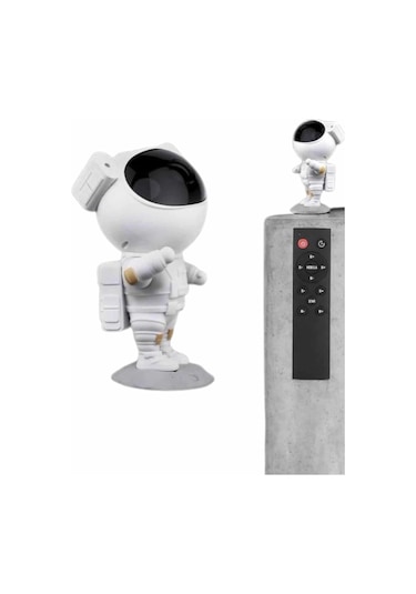 Gece Lambası Astronot Bluetooth Hoparlörlü Galaksi Işık Projektörü