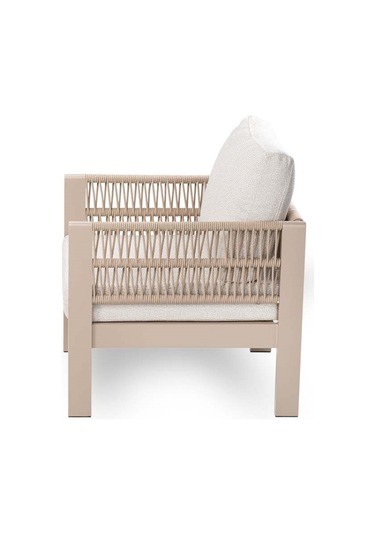 Toscana Bahçe Balkon Tekli Koltuk Krem