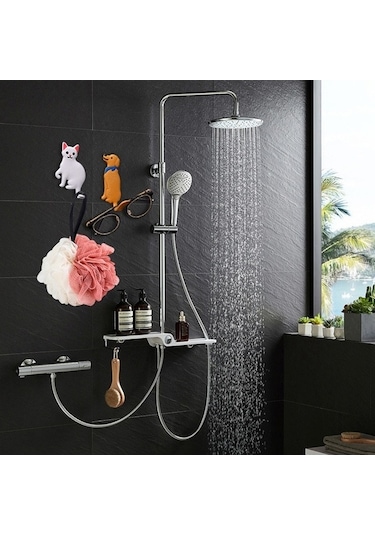 Dancemonkey Cbtx Bbq-029 Karikatür Kedi Köpek Duvar Kancası - Traceless Askı Yapışkan Bantlı Köpek D4 Model Çok Renkli