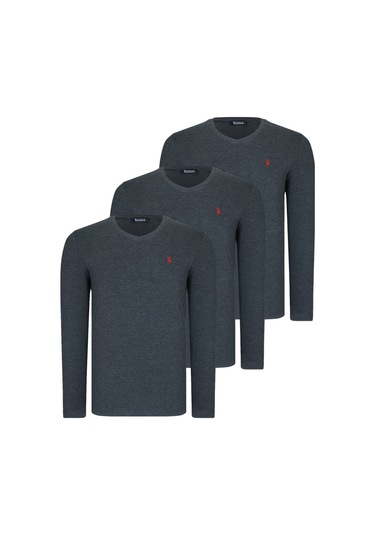 Üçlü Set T8587 Dewberry V Yaka Erkek Sweatshırt-antrasit-antrasit-antrasit Antrasit-antrasit-antrasit Üçlü Set T8587 Dewberry V Yaka Erkek Sweatshırt-antrasit-antrasit-antrasit Antrasit-antrasit-antrasit