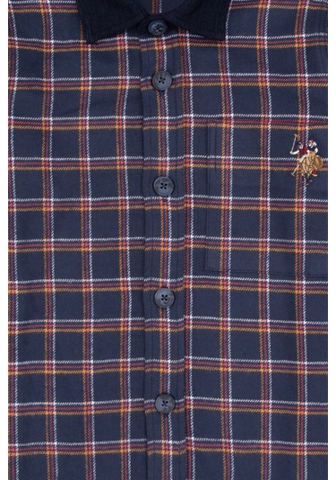 U.s. Polo Assn. Erkek Çocuk Lacivert Gömlek Desenli 50316674-vr033 Lacivert