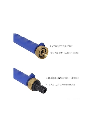 Mufunye Mavi Alüminyum Kuruş Tpr Yüksek Basınçlı Yıkama Çubuğu - 2 Sprey Ucu İle Otomobil Bahçe Avlu Temizliği