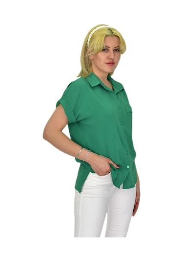 Kadın Ayrobin Kısa Kol Gömlek Bgl-st03696 001