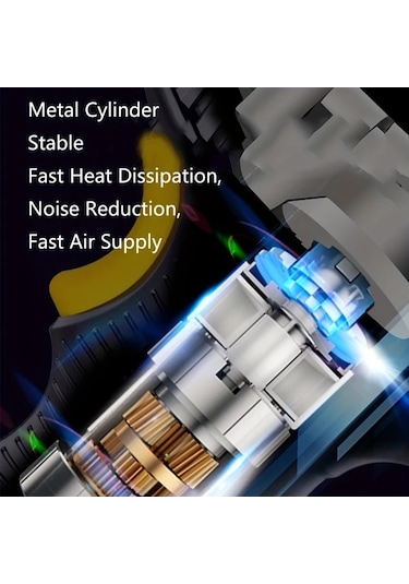 Xuweiwei Dy Lm 120w Kablosuz Tasinabilir Hava Kompresoru 150psı Dijital Ekran Usb Sarj Arabalar Motosikletler Icin