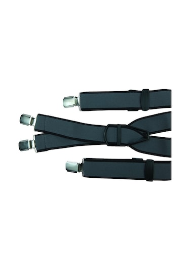 Gri Pantolon Askısı Dört Klipsli Gri