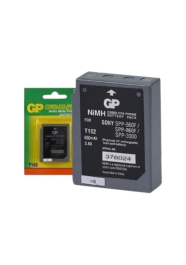 GP T192 3.6 VOLT 600 MAH LG Uyumlu SONY BPT40 TELSİZ TELEFON PİLİ