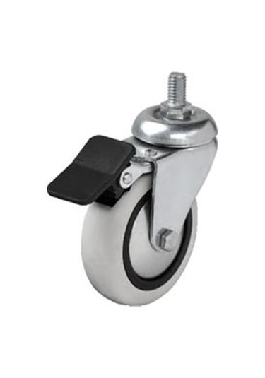 4 Adet Hts Döner 3/8 Vidalı Frenli Mobilya Tekeri Çap : 74 Mm Kod : 354