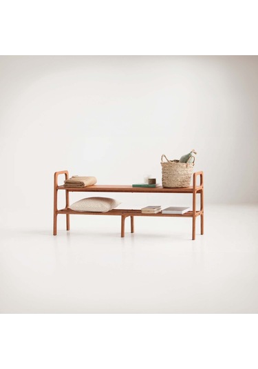 Woodesk Via, Ahşap, Ayakkabılık Ve Raf Sistemi, 120x65, Tik Renk Teak