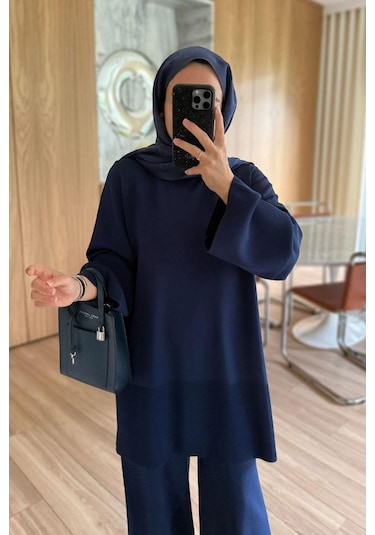 Kahijab Liora Premium Rayon Takım - Lacivert Lacivert