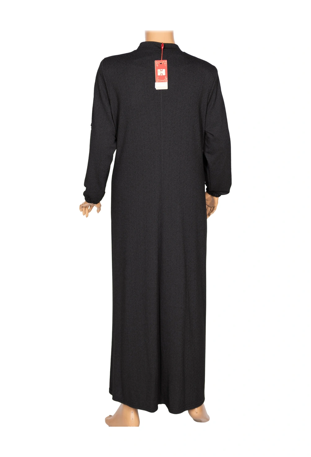 Hesna Kadın Zeren Büyük Beden Baharlık Boydan Siyah Pardesü Siyah