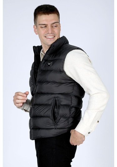 Lee Cooper Bristol Erkek Dik Yaka Yelek Siyah-20023 Siyah