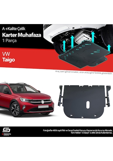 S-dizayn Vw Taigo Çelik Karter Muhafaza Koruma 2020 Üzeri A+ Kalite