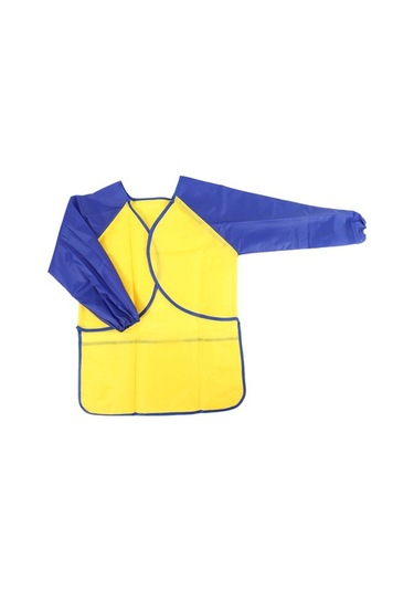 Ulzyvf Ve Su Sarı Önlük Önlük Mavi Küçük Geniş Geçirmez Çocuklar Çocuklar Çocuk Cepli 3 Xv Mavi - Sarı