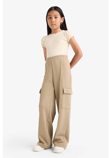 Defacto Bej Kız Çocuk Eşofman Altı E6930a8/bg403 Bej