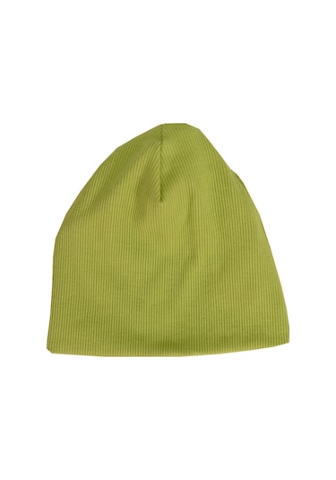 Luess Çocuk Unisex Fitilli Kışlık Bere Fıstık Yeşili