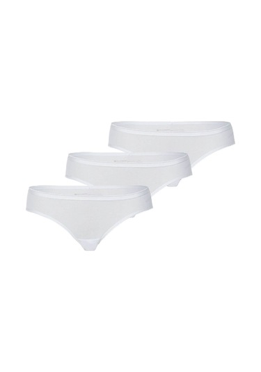 Blackspade Kadın Pamuklu 3'lü Paket Slip - Beyaz