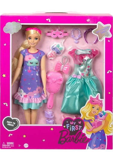 Barbie My First Barbie - İlk Barbie Bebeğim - Delüks Bebek HMM66