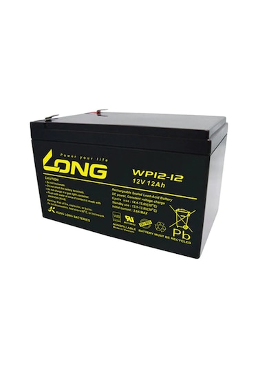 Long WP12-12 12 V 12 AH Bakımsız Kuru Akü
