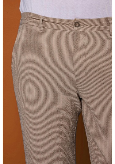 Efor P 1113 Slim Fit Bej Spor Pantolon Bej