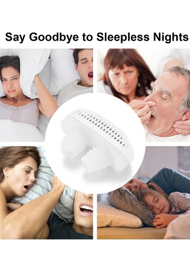 Gajeena Uyku Konforu Burun Filtresi - Toz Engelleme, Nefes Akışı Sağlama, Solunum Yardımı, Uyku İyileştirici Beyaz