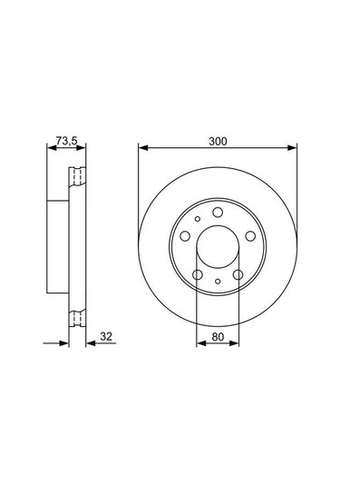 Citroen Jumper 2.0Hdi 2015-2022 Bosch Ön Disk 2 Adet N11.955