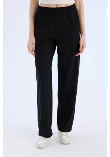 DeFacto Straight Fit Cepli Esnek Belli Eşofman Altı	 E6350AX25SPBK81