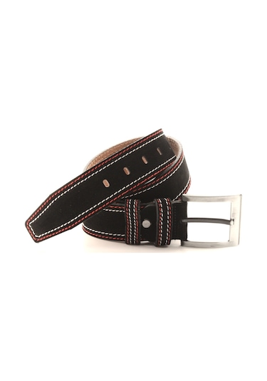 Livize %100 Hakiki Deri Kadife Dikişli Erkek Kot Kemeri 4,5 Cm (404435419)