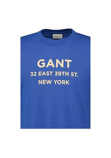 Gant Erkek T-shırt 2003301-407 Mavi