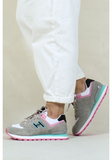 Hammer Jack Hakiki Deri Ciment-Siyah Kadın Spor Ayakkabı - 545252233