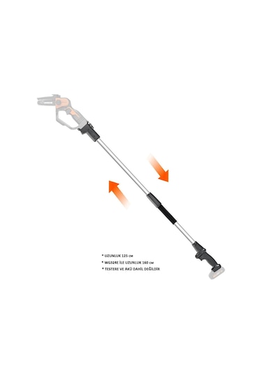 WORX WA4301 WG324E İçin 125CM Alüminyum Uzatma Aparatı