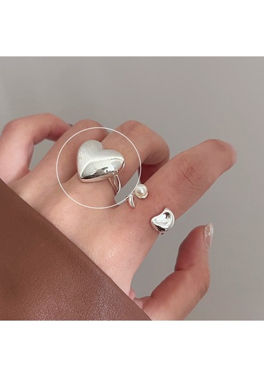 Kadınlar İçin Özel Olarak Tasarlanmış Benzersiz Düz Bantlı Yüzük No.46 Çok Renkli