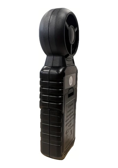 Boatshop1 Siyah El Tipi Dijital Anemometre Ruzgar Hizi Sicaklik Ve Seviye Olcer Pilsiz Black