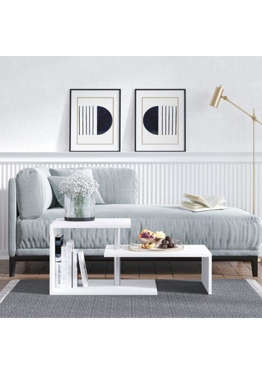 Decormet Dilek Orta Sehpa Beyaz Beyaz