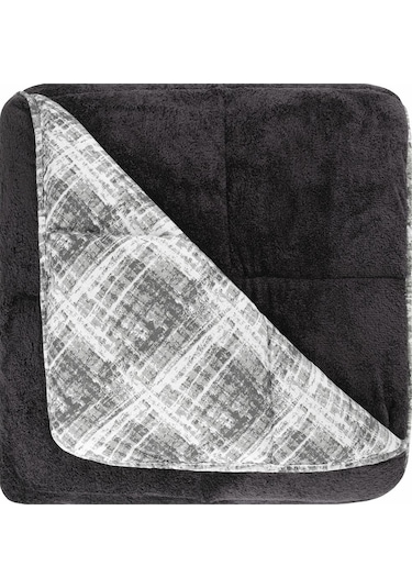 Battal Wellsoft Yorgan Çift Taraflı Yastık Kılıflı 215x235 Cm Siyah