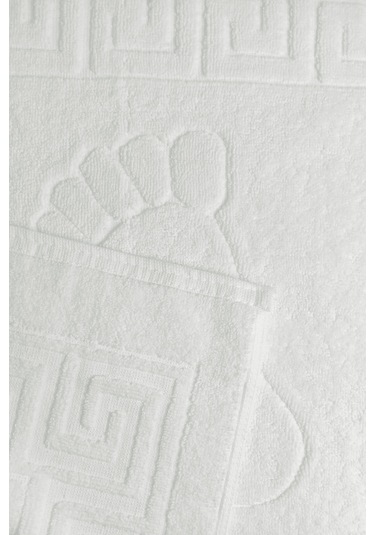 5 Li Otel Ayak Havlusu Bukle Ayak İzli 50x70 Cm Beyaz 20/2 Ring 250 Gr Beyaz