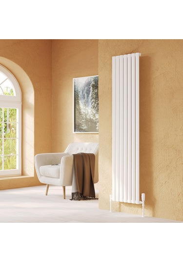 Bella Serisi Beyaz Alüminyum Radyatör Yükseklik 300 Mm Genişlik 994 Mm 17 Dilim