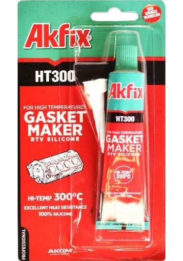 Akfix Ht300 Yüksek Isı Tüp Silikon 50 Ml