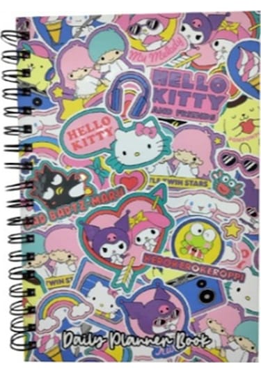 Gifi Daily Hello Kıtty And Frıends Planlama Defteri Spiralli 17x24 Çok Renkli