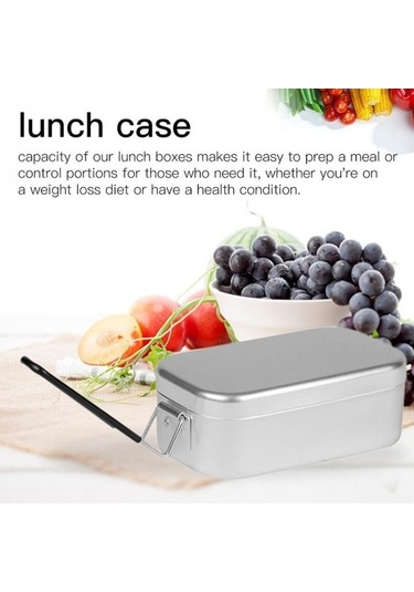 Wondernest Açık Seyahat Kamp Öğle Yemeği Kutusu Taşınabilir Katlanabilir Alüminyum Yemek Kabı 51743877 Çok Renkli Çok Renkli