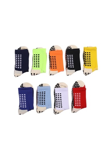 Willowhaven Erkekler Kaymaz Futbol Çorapları, Atletik Uzun Emici Spor Tutuş Çorap, Siyah/beyaz/kırmızı/sarı/mavi/turuncu, Abd 6.5-10/cn 39-44 Beyaz