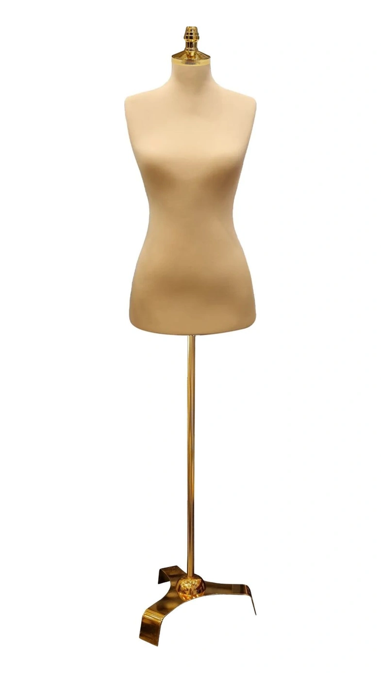 Gold Detaylarla Zarafet-özel Kumaşlı Gold Ayaklı İğne Batabilen Terzi Mankeni 36-38-40-42-44-46 İst9