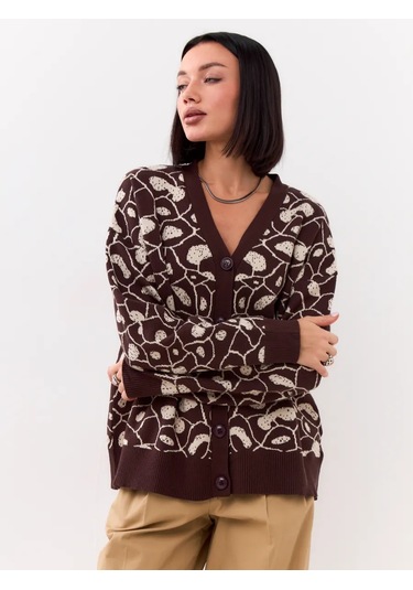 Shatılova M.v. Düğmeli Oversize Sıcak Kazak 281675746