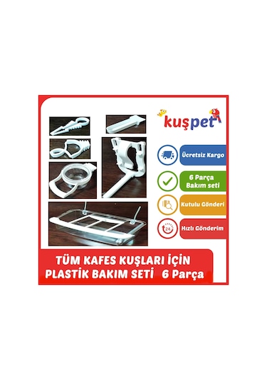 Kuş Yemlik Mamalık Kumluğu Ballık Darı Meyve Tutacağı 6 Lı Set