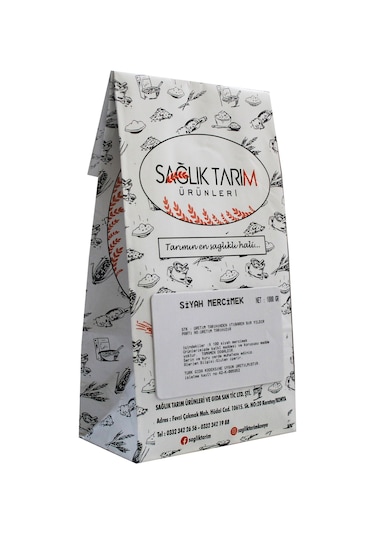 Sağlık Tarım Ürünleri Siyah Mercimek 1 KG